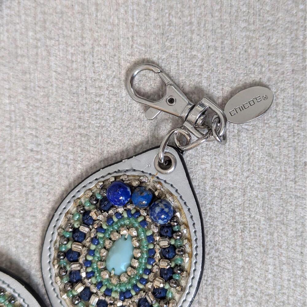 SOLD Vintage Chico's boho beaded medallion chain belt - Picture 4 of 5